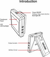 Termómetro Carne Digital Bluetooth WiFi Inteligente App con 6 Sondas