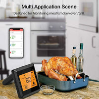 Termómetro Carne Digital Bluetooth WiFi Inteligente App con 6 Sondas