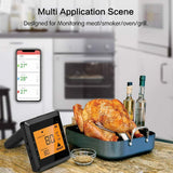 Termómetro Carne Digital Bluetooth WiFi Inteligente App con 6 Sondas