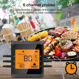 Termómetro Carne Digital Bluetooth WiFi Inteligente App con 6 Sondas